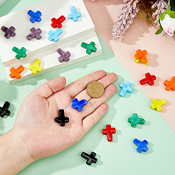 24pcs 8 Farben handgemachte Bunte Malerei-Perlen&nbsp;LAMP-DC0001-27