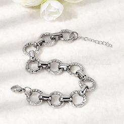 Gliederkettenarmbänder aus 304 Edelstahl für Damen&nbsp;BJEW-P388-02A-P