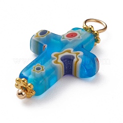 Pendente di vetro millefiori fatto a mano&nbsp;X-PALLOY-JF00577