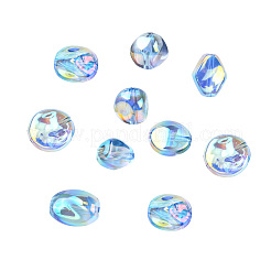 40 Stück 8 Stile galvanisieren transparente Acrylperlen&nbsp;OACR-CJ0002-48
