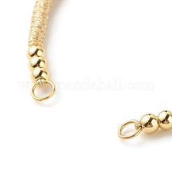 Verstellbare geflochtene Polyesterschnur Armbandherstellung&nbsp;AJEW-JB01109-03