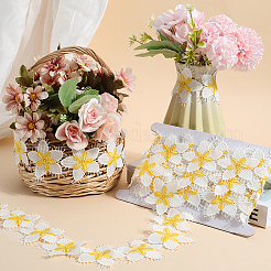 Blumen-Polyester-Wimpern-Spitzenbesatzband&nbsp;OCOR-WH20003-03B-04