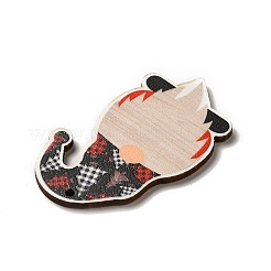 Ciondoli grandi natalizi in legno stampato monofacciale&nbsp;WOOD-H102-01H