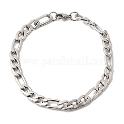 201 pulseras de cadena de eslabones de acero inoxidable para hombre&nbsp;STAS-T077-22A-01P