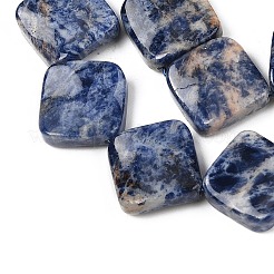 Natürliche blaue Fleck Jaspis Perlen Stränge&nbsp;G-L239-17