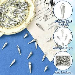 60 pz 6 stili pendenti in acciaio inossidabile 201/304&nbsp;STAS-CJ0002-93