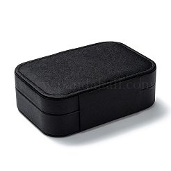 Scatole di gioielli con bottoni in pelle pu&nbsp;CON-P012-03B
