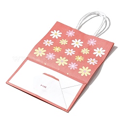 Rechteckige Geschenktüten aus Papier mit Sonnenblumenmuster&nbsp;CARB-L012-01C