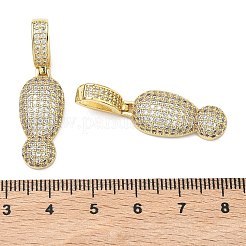 Ottone micro spianare pendenti zirconi&nbsp;KK-P345-17G-01