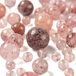Perle rotonde di quarzo fragola naturale 340 pz 4 stile&nbsp;G-LS0001-54