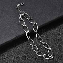 Gliederkettenarmbänder aus 304 Edelstahl für Damen&nbsp;BJEW-A051-02P
