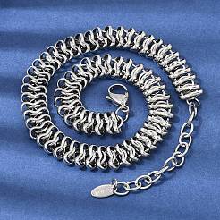 Choker-Halsketten aus Gliederkette aus chirurgischem Edelstahl 316L&nbsp;SA-CBAB122-03P