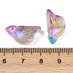 Perline di vetro intrecciate in metallo dorato e placcato&nbsp;EGLA-T029-03M