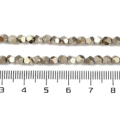 Fili di perline di ematite sintetica non magnetica elettrolitica&nbsp;G-A234-G03-01C