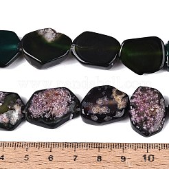 Teñidos de ágata natural de hebras de abalorios&nbsp;G-Q606-23E-03