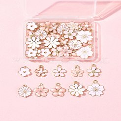 40pcs 10 Arten Legierungs-Emaille-Charms&nbsp;ENAM-FS0002-33