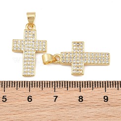 Pendentifs en laiton zircon cubique transparent&nbsp;CU-CBADC6C-05G-01