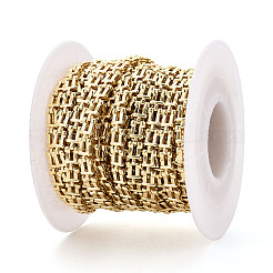 Catene a maglie rettangolari in ottone&nbsp;KK-T074-78G