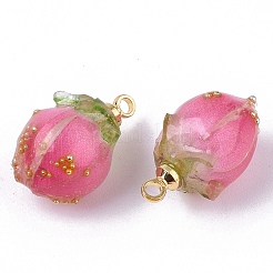 Handgefertigte Blumenanhänger aus Epoxidharz&nbsp;KY-SZ0001-36C