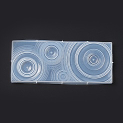 Moules en silicone de base d'affichage à effet d'ondulation rectangle diy&nbsp;DIY-C055-01
