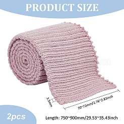 Tejido de canalé de fibra de 95% algodón y 5% spandex para puños&nbsp;OCOR-WH0082-148D