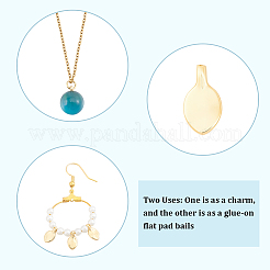 Charms in ottone placcato in cremagliera 16 pz&nbsp;KK-BBC0028-85