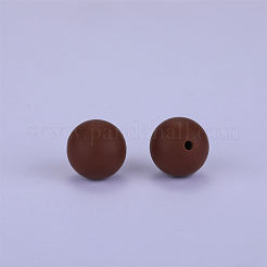 Cuentas focales redondas de silicona&nbsp;SI-JX0046A-128