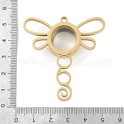 Ionenbeschichtung (IP) 304 Edelstahl Medaillon große Anhänger&nbsp;STAS-S132-13G-01