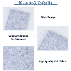Tapis de fond de sac en feutre&nbsp;DIY-WH0750-348B