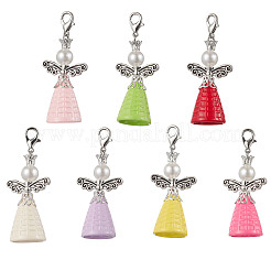 Decorazioni pendenti in acrilico con angelo&nbsp;HJEW-JM03162-04