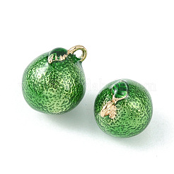Messing Emaille Anhänger / charms&nbsp;KK-G462-34LG