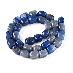 Fili di perline di avventurina blu naturale tinte e riscaldate&nbsp;G-T138-102