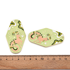 Grands pendentifs en alliage plaqué or et émail&nbsp;X1-ENAM-T021-29C