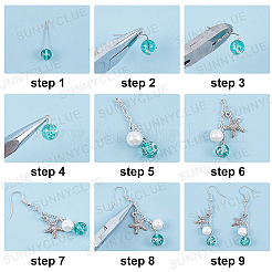 DIY-Sets zum Basteln von Ohrringen mit Ozeanmotiven&nbsp;DIY-SC0012-31
