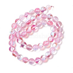 Chapelets de perles en pierre de lune synthétique&nbsp;G-E573-02B-26