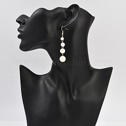 Perle di vetro orecchini pendenti&nbsp;EJEW-JE06463-03