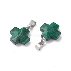 Ciondoli malachite sintetici&nbsp;G-K359-02P-04