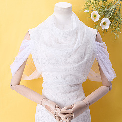 1 Paar Polyester-Schulterschals für die Braut&nbsp;AJEW-ME0002-94A