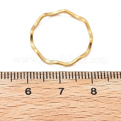 Anelli a forma di onda in acciaio inossidabile 304&nbsp;RJEW-I110-01G