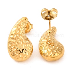 Ohrstecker aus Ionenplattierung (IP) 304 Edelstahl&nbsp;EJEW-G395-19G