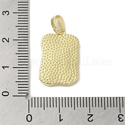 Muschelanhänger aus Messing mit Pavé-Fassung&nbsp;KK-I708-13D-G