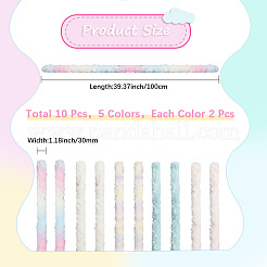 10 Stück 5 Farben DIY Plüschstäbe&nbsp;FIND-CP0002-68A