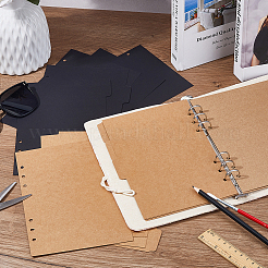 6 jeu de 2 intercalaires de reliure en papier de couleur A4/A5&nbsp;DIY-FH0007-64B