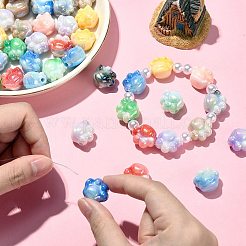 100pcs perles acryliques de placage uv&nbsp;PACR-CJ0001-20