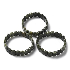 Pulsera elástica con cuentas de jade natural del sur de China&nbsp;G-E010-01-03