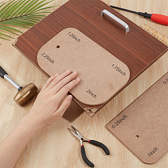 2 Stück 2 Stile MDF-Vorlagen&nbsp;DIY-WH0060-61