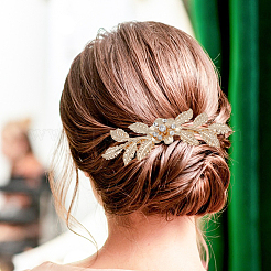 10 stücke 10 stil hochzeit braut blume & blatt eisen haar kämme&nbsp;OHAR-BC0001-02