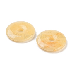 Pendentifs de jade topaze naturelle&nbsp;G-NH0010-02B