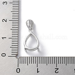 Rhodiniertes Gestell mit 925 Anhänger aus Sterlingsilber&nbsp;STER-NH0001-49C-P