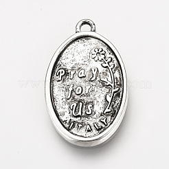 Pendente in lega stile tibetano&nbsp;TIBE-Q078-07AS-RS